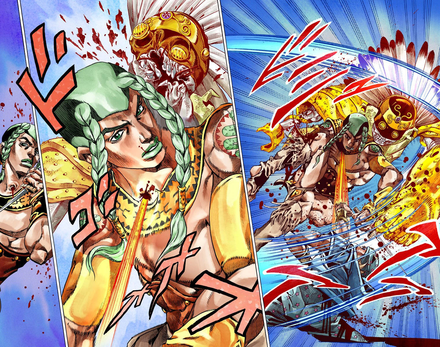 JoJo's Bizarre Adventure Steel Ball Run Colored Manga