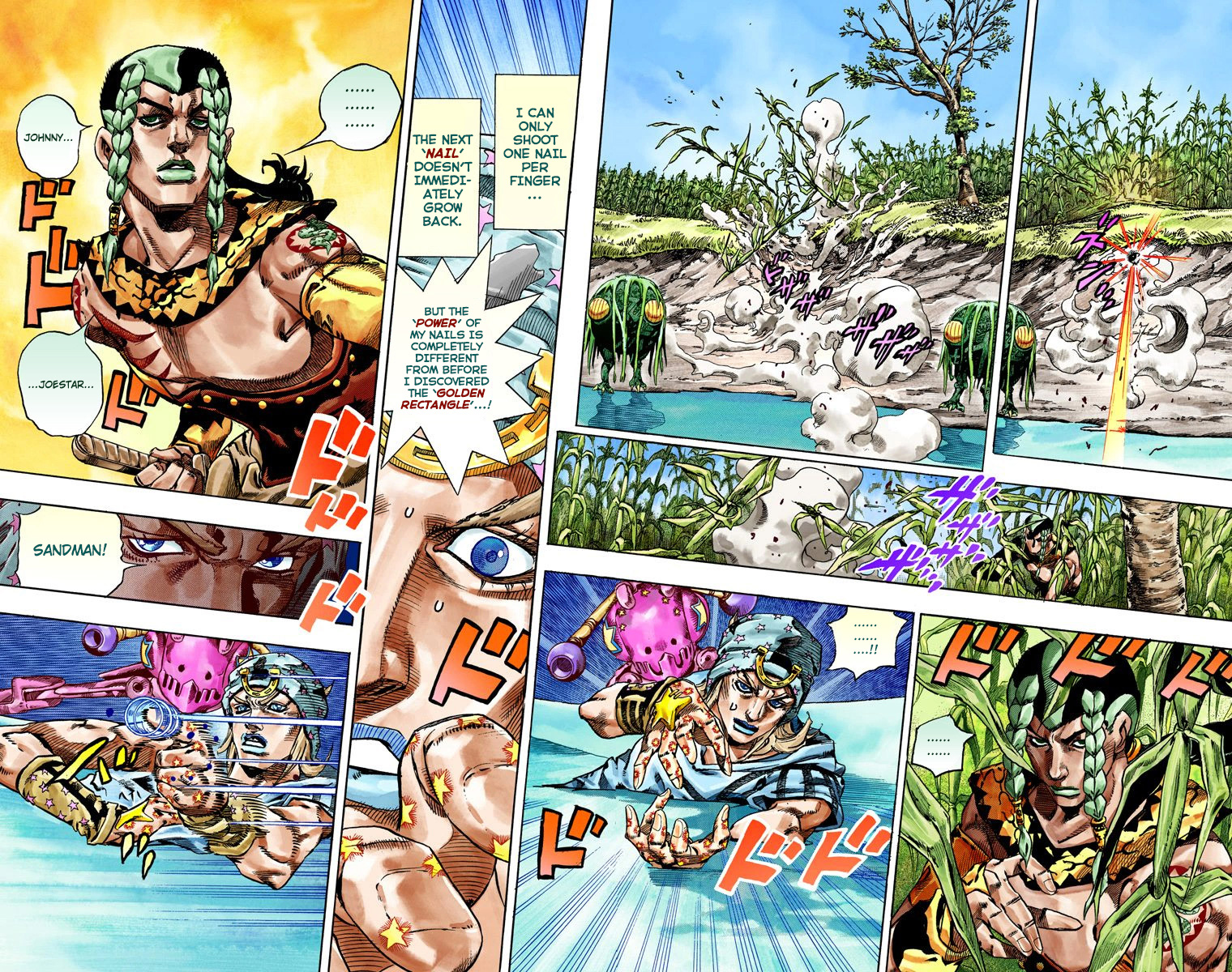 JoJo's Bizarre Adventure Steel Ball Run Colored Manga