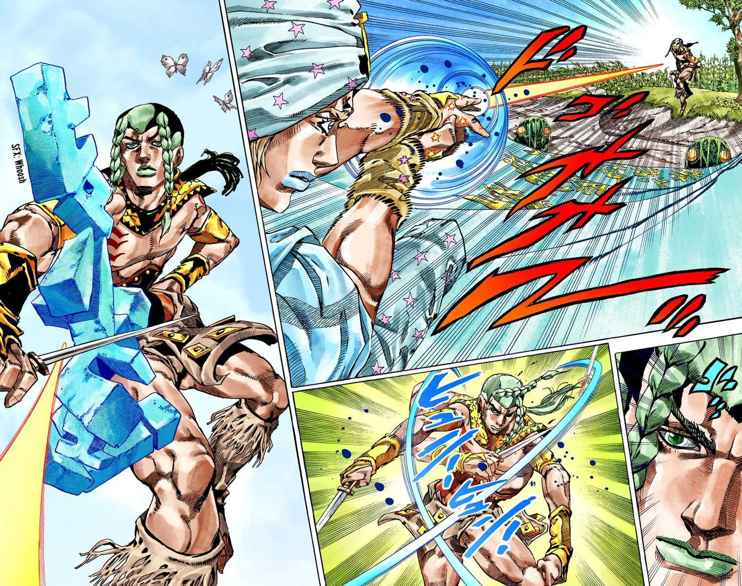 JoJo's Bizarre Adventure Steel Ball Run Colored Manga