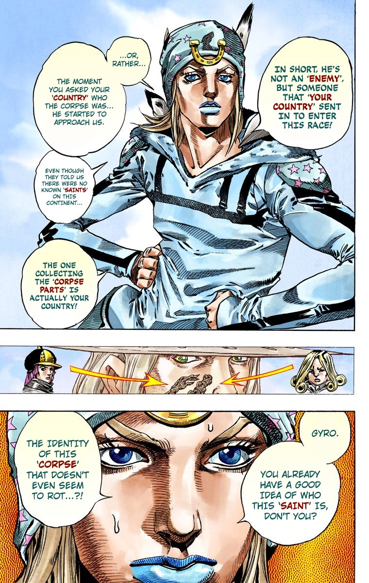JoJo's Bizarre Adventure Steel Ball Run Colored Manga