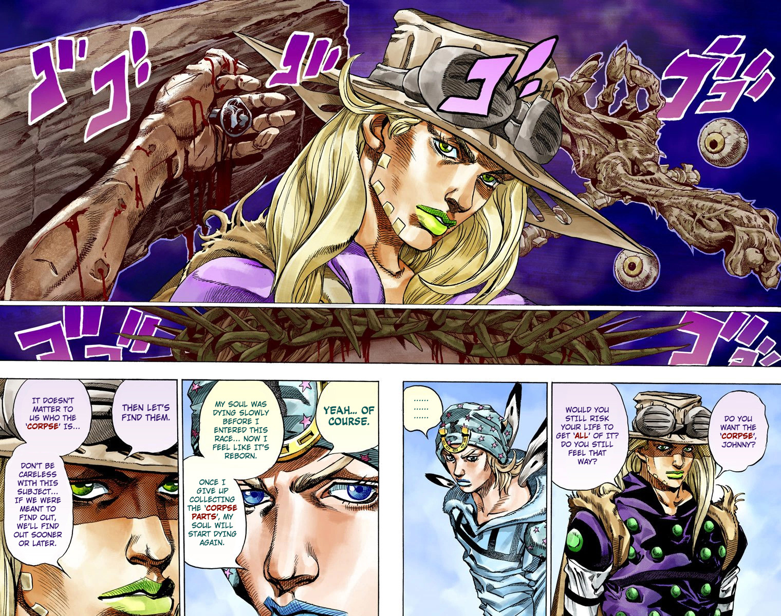 JoJo's Bizarre Adventure Steel Ball Run Colored Manga