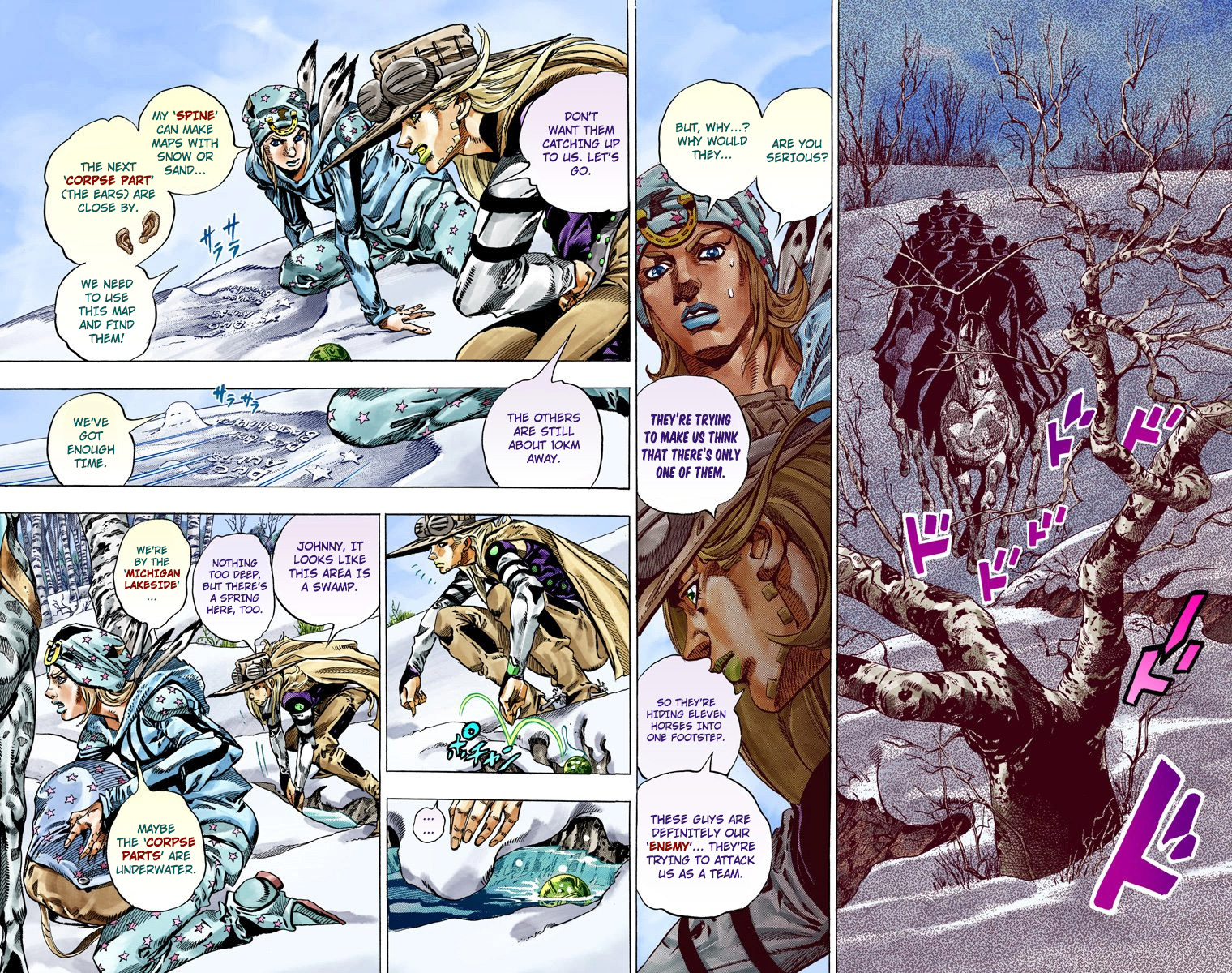 JoJo's Bizarre Adventure Steel Ball Run Colored Manga