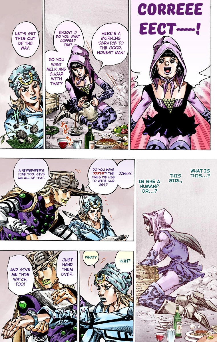 JoJo's Bizarre Adventure Steel Ball Run Colored Manga
