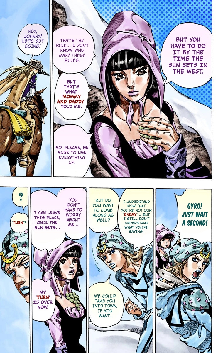 JoJo's Bizarre Adventure Steel Ball Run Colored Manga