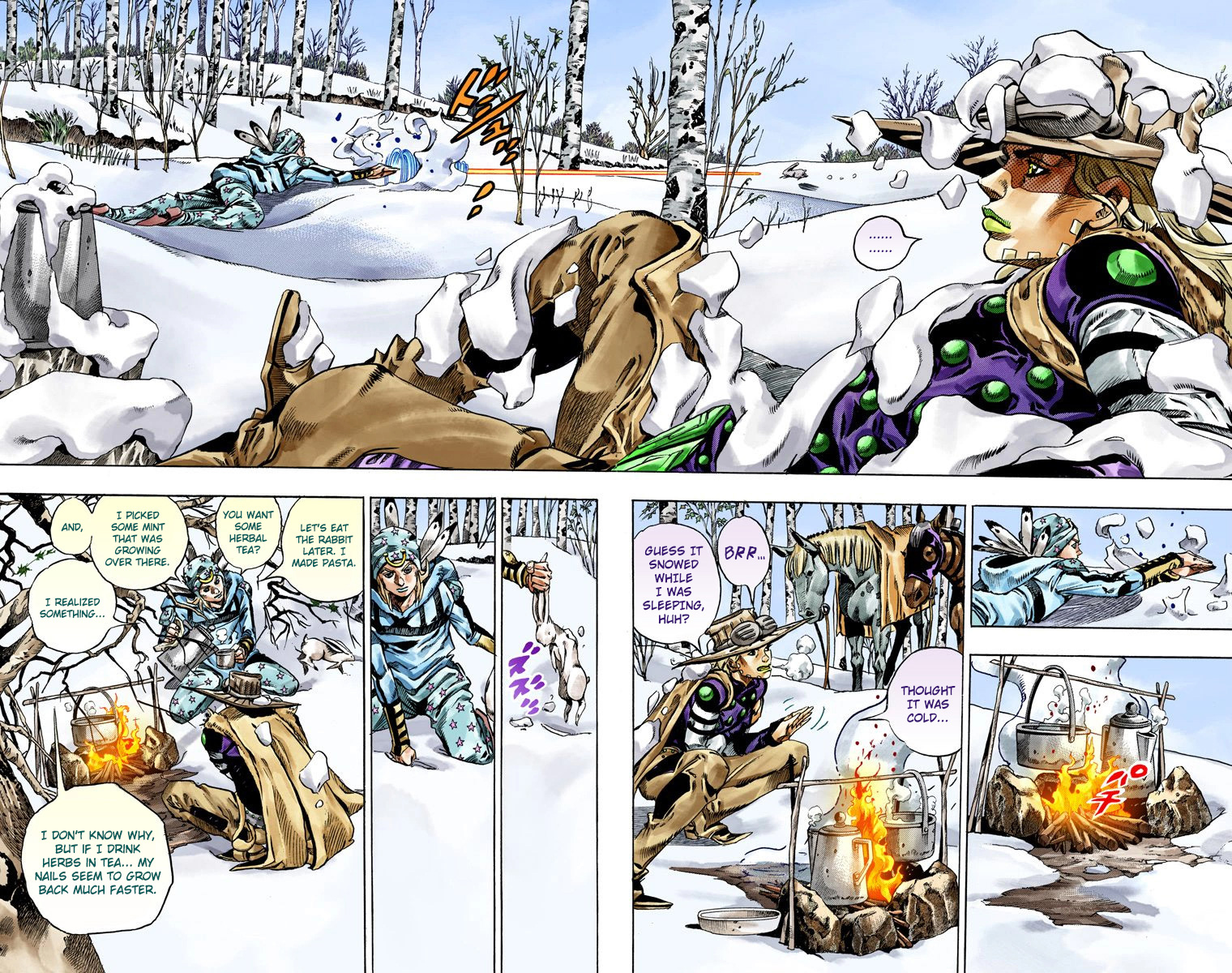 JoJo's Bizarre Adventure Steel Ball Run Colored Manga