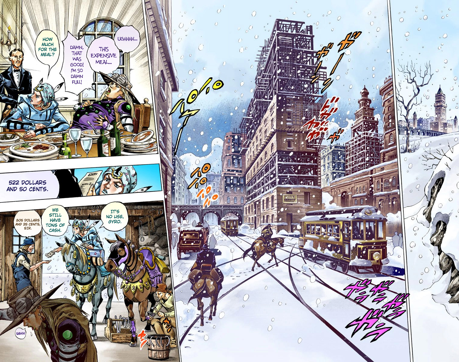 JoJo's Bizarre Adventure Steel Ball Run Colored Manga
