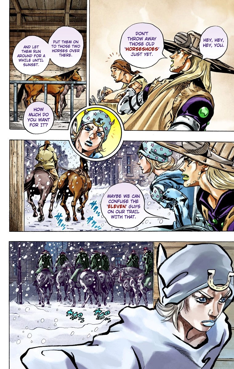 JoJo's Bizarre Adventure Steel Ball Run Colored Manga