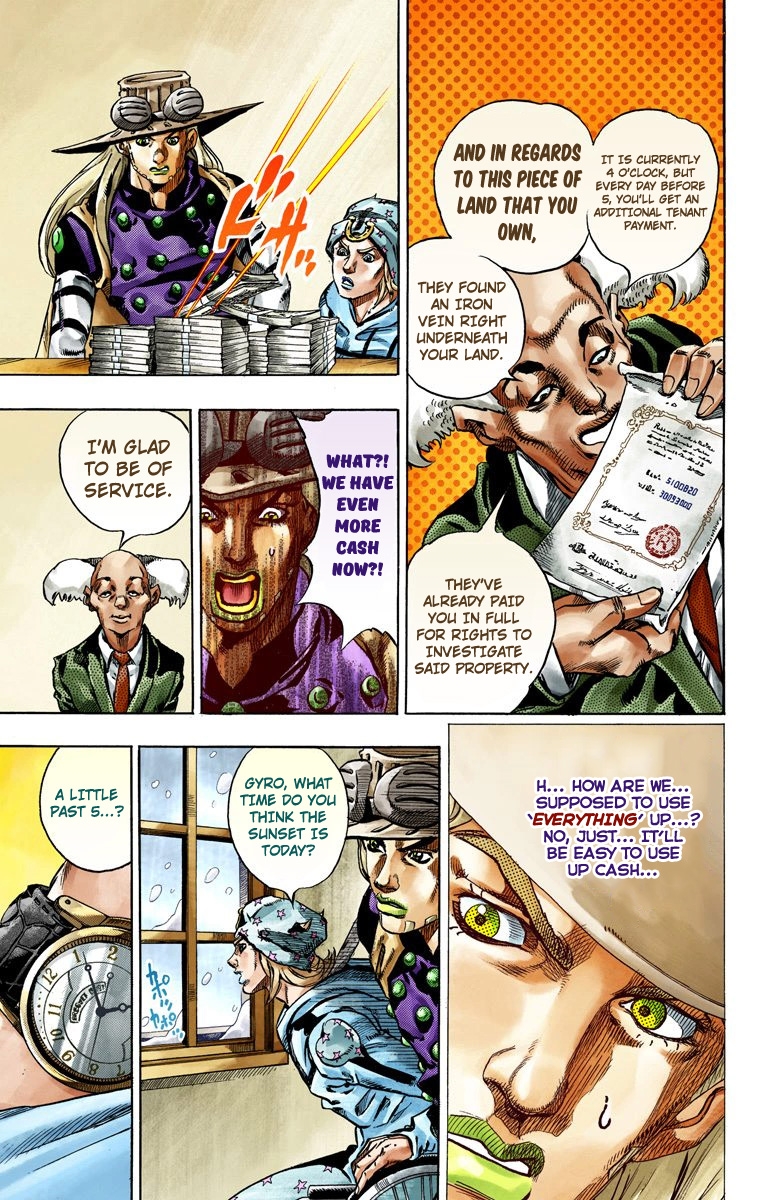 JoJo's Bizarre Adventure Steel Ball Run Colored Manga