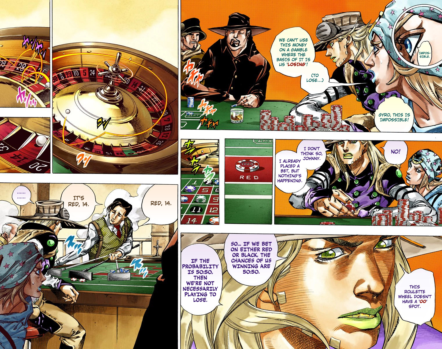 JoJo's Bizarre Adventure Steel Ball Run Colored Manga