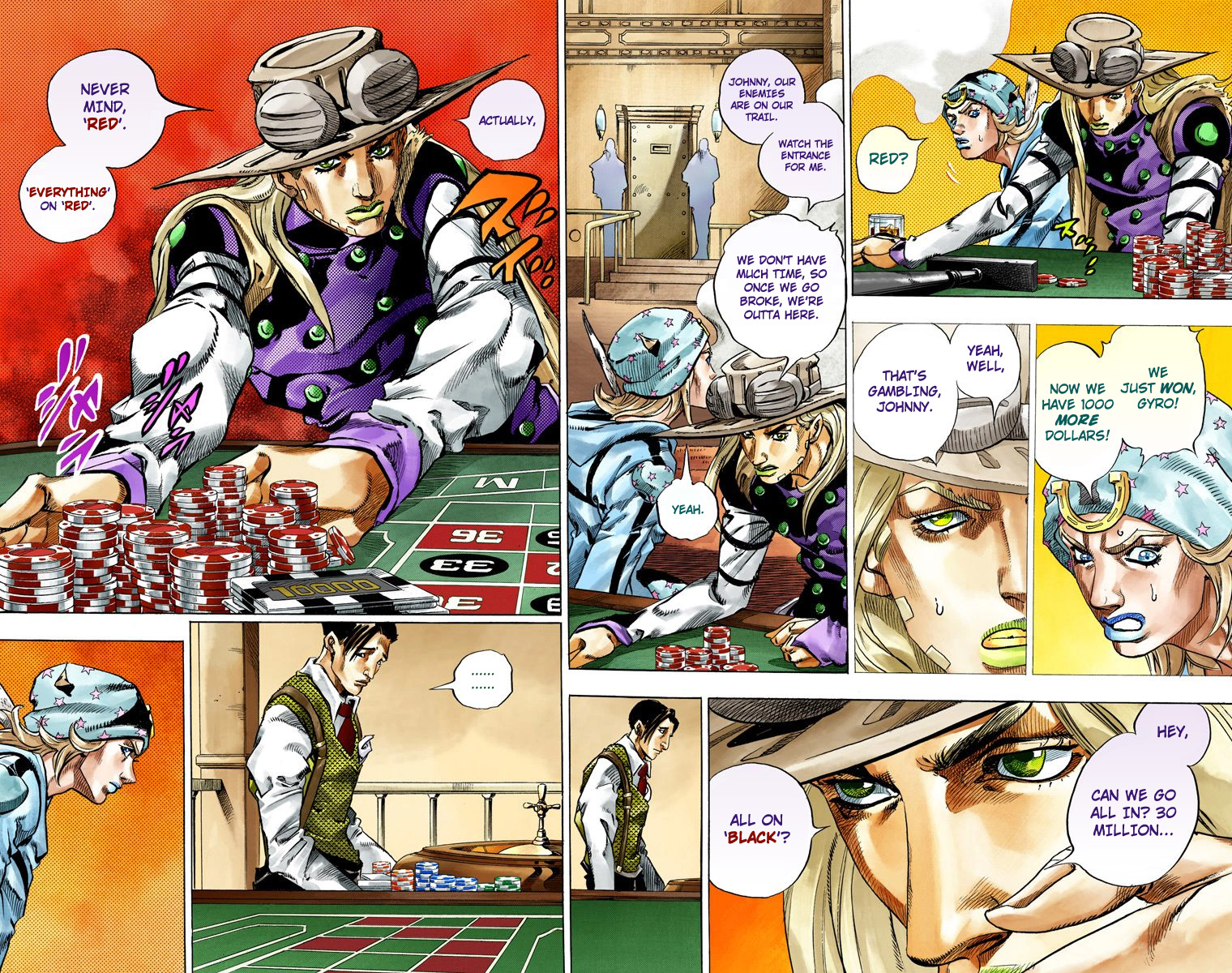 JoJo's Bizarre Adventure Steel Ball Run Colored Manga