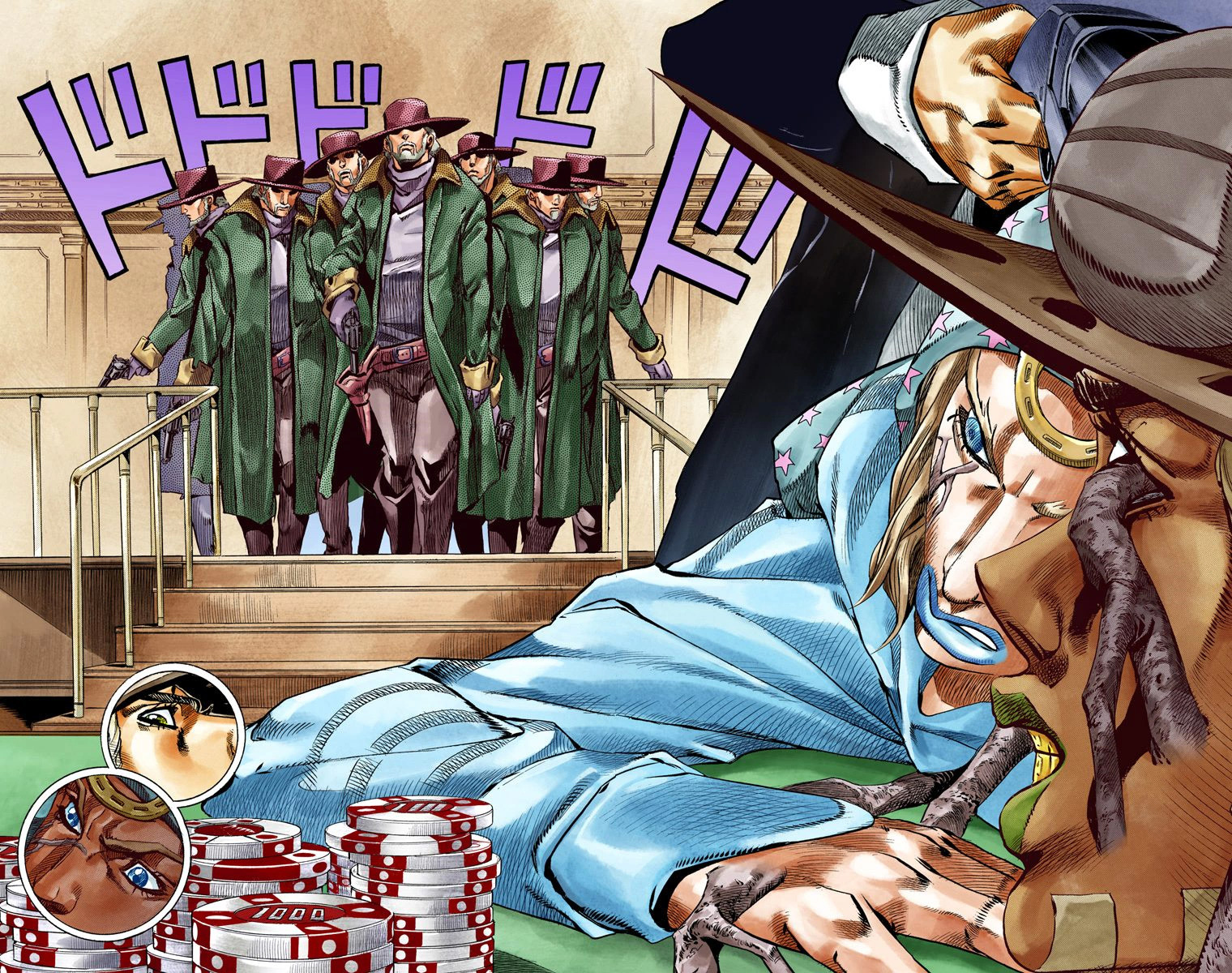 JoJo's Bizarre Adventure Steel Ball Run Colored Manga