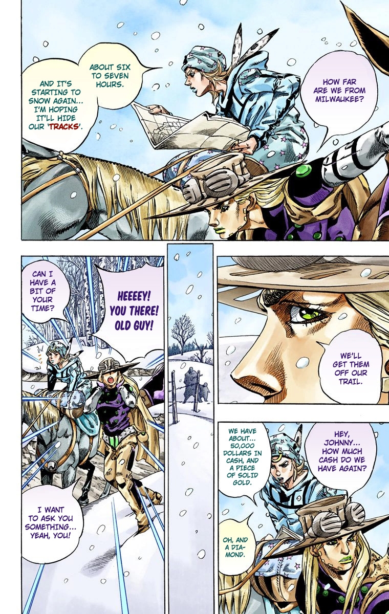 JoJo's Bizarre Adventure Steel Ball Run Colored Manga