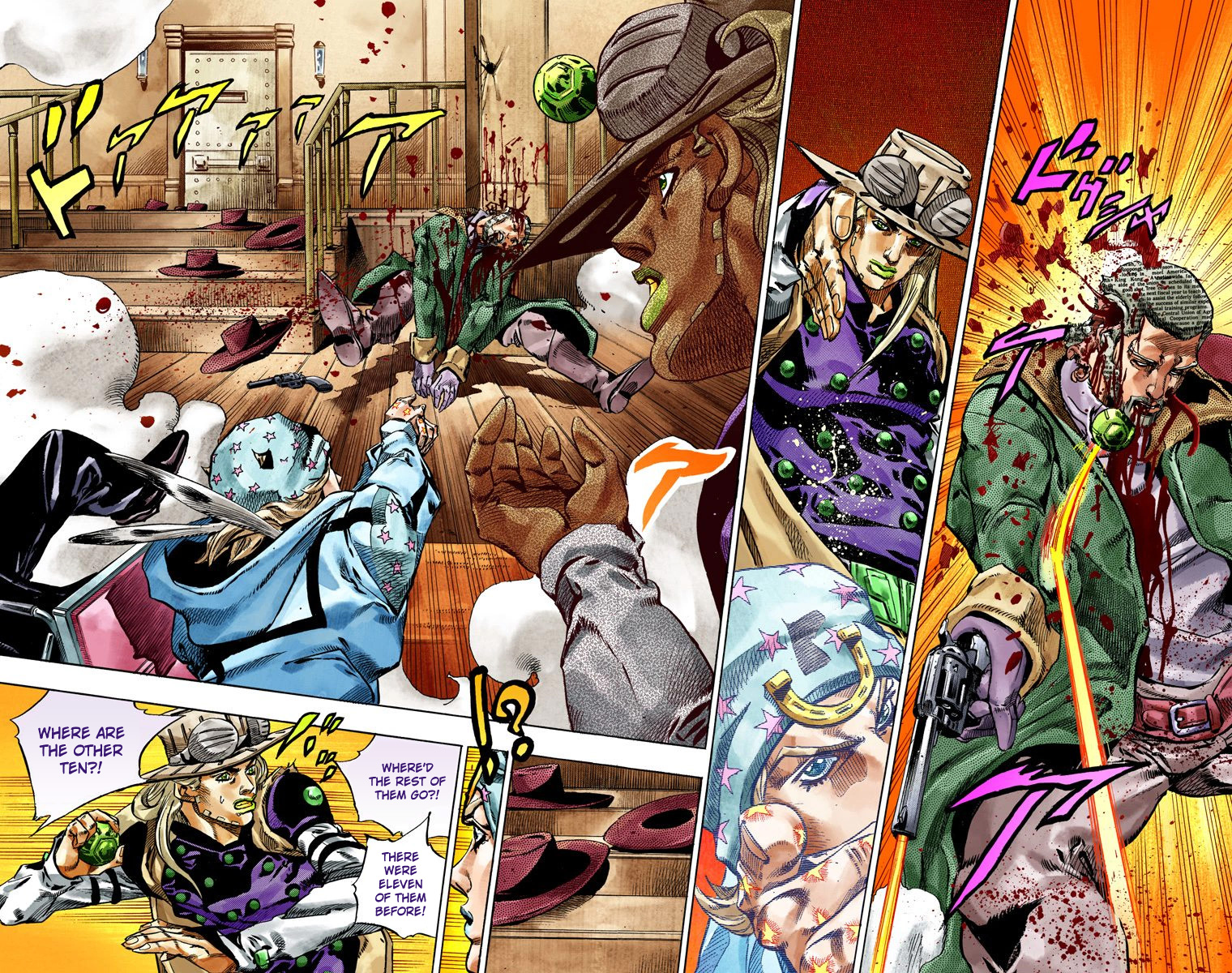 JoJo's Bizarre Adventure Steel Ball Run Colored Manga