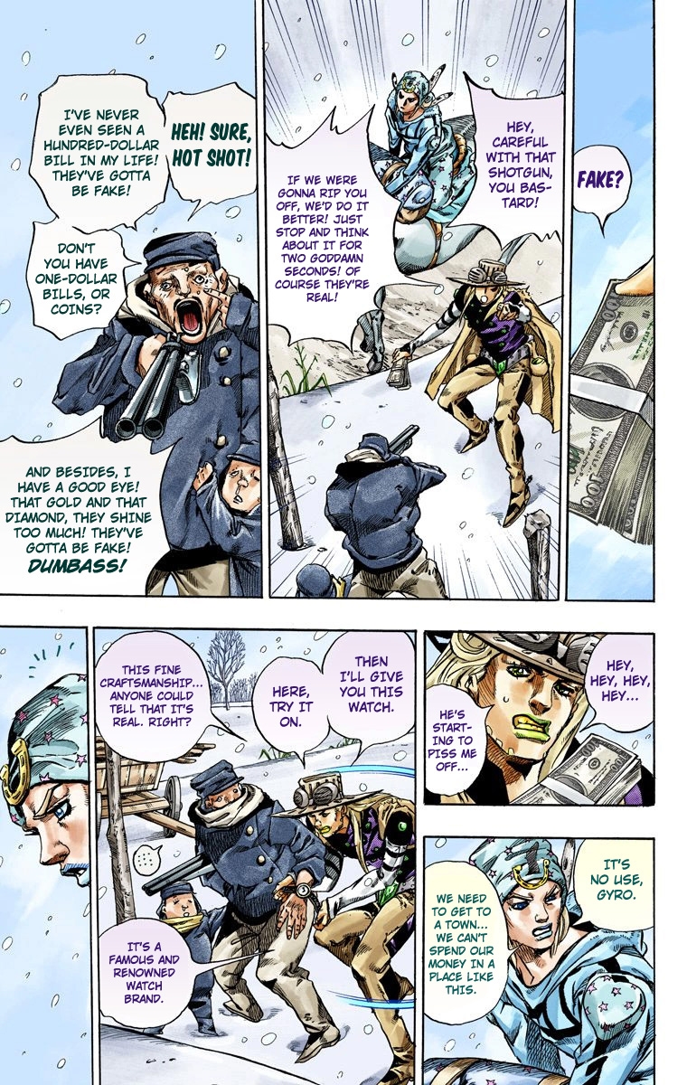 JoJo's Bizarre Adventure Steel Ball Run Colored Manga