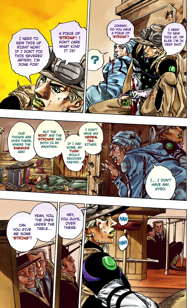 JoJo's Bizarre Adventure Steel Ball Run Colored Manga