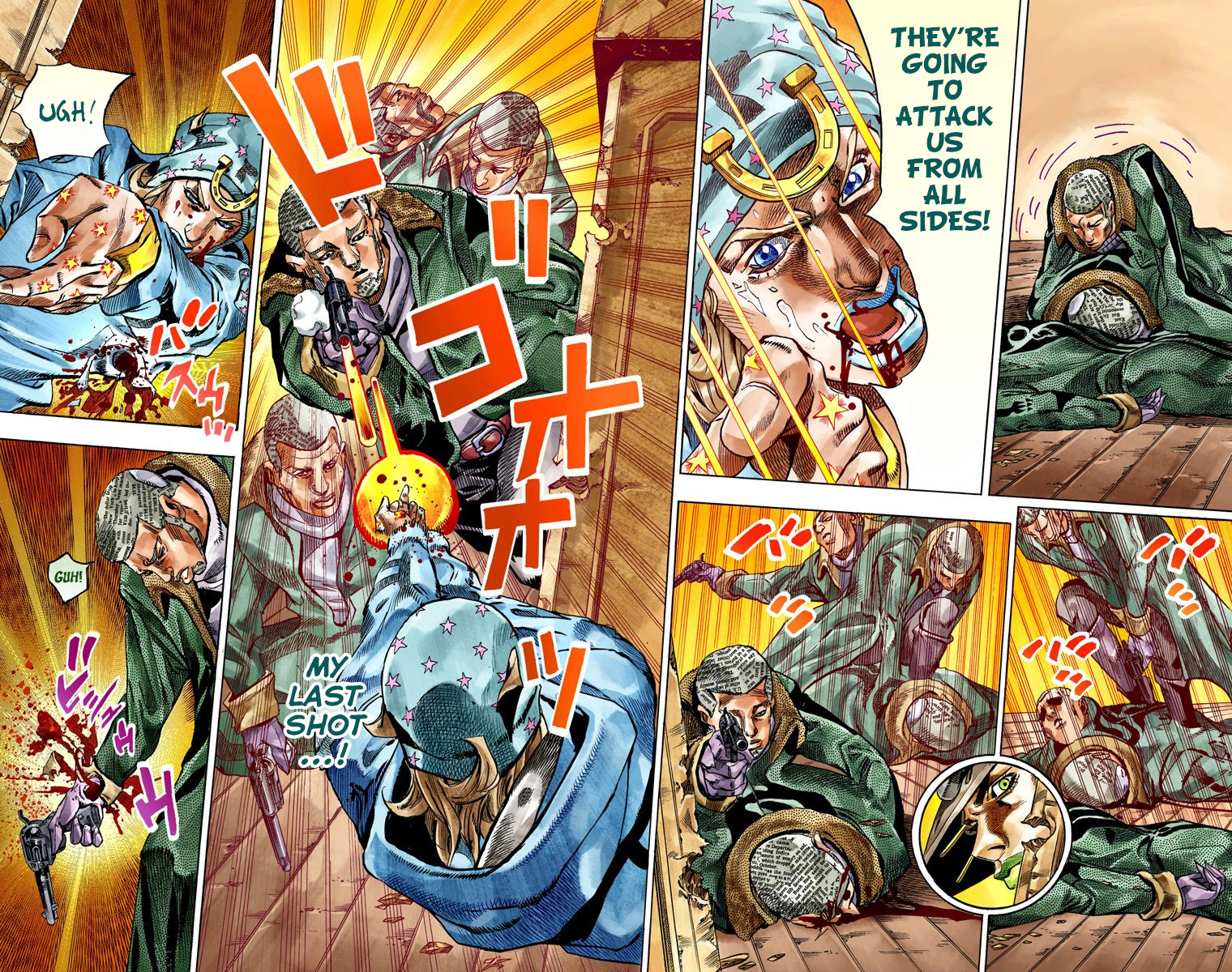 JoJo's Bizarre Adventure Steel Ball Run Colored Manga