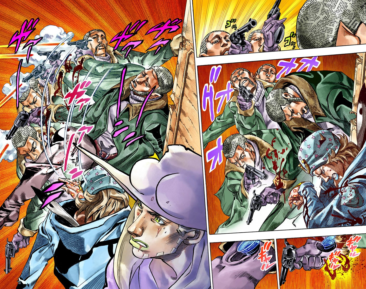 JoJo's Bizarre Adventure Steel Ball Run Colored Manga