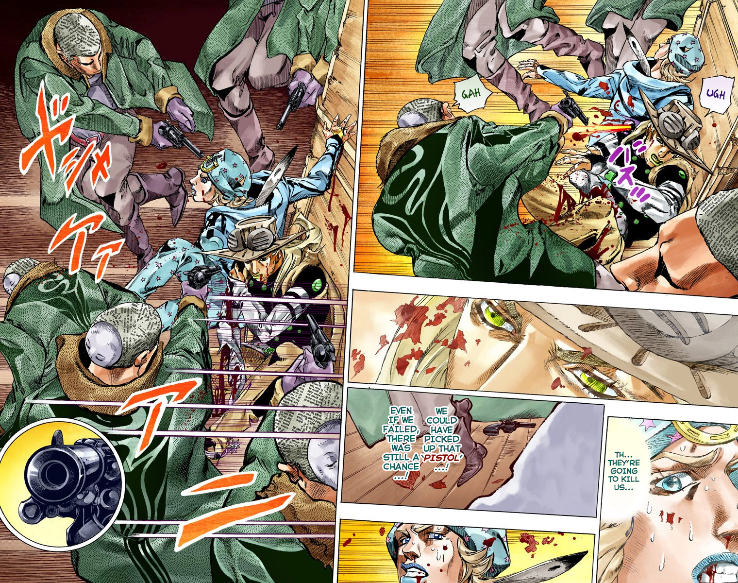 JoJo's Bizarre Adventure Steel Ball Run Colored Manga