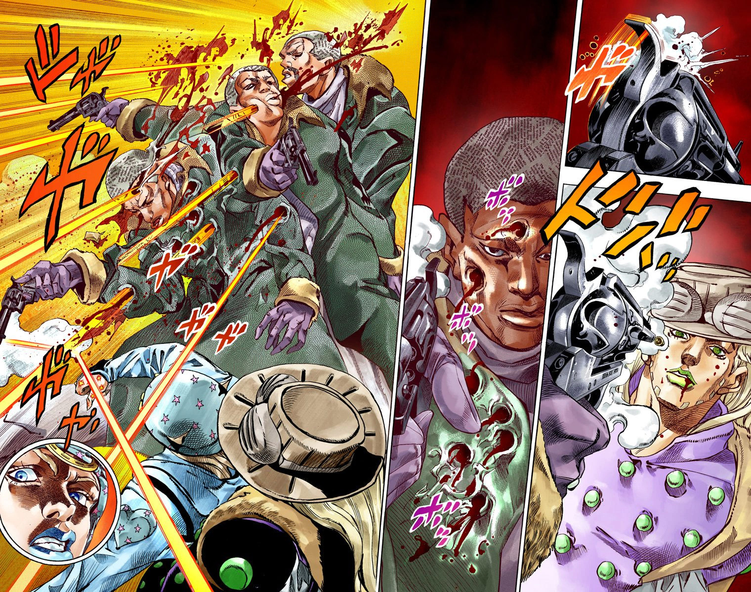 JoJo's Bizarre Adventure Steel Ball Run Colored Manga
