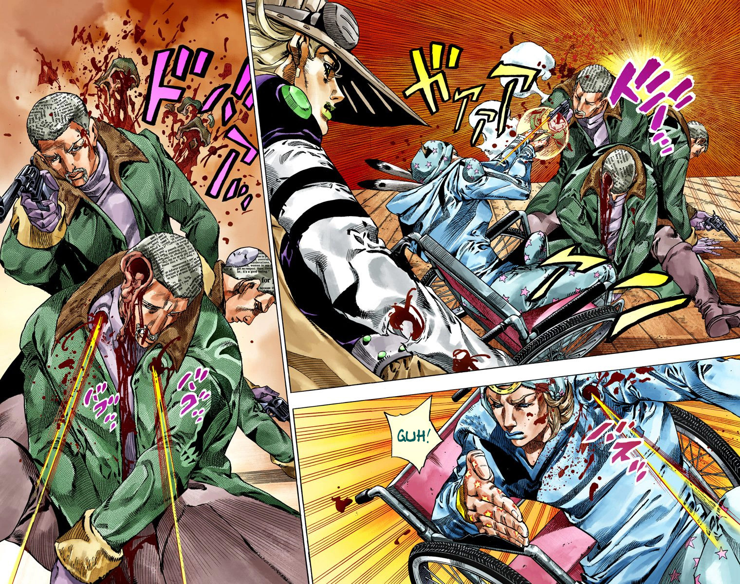 JoJo's Bizarre Adventure Steel Ball Run Colored Manga
