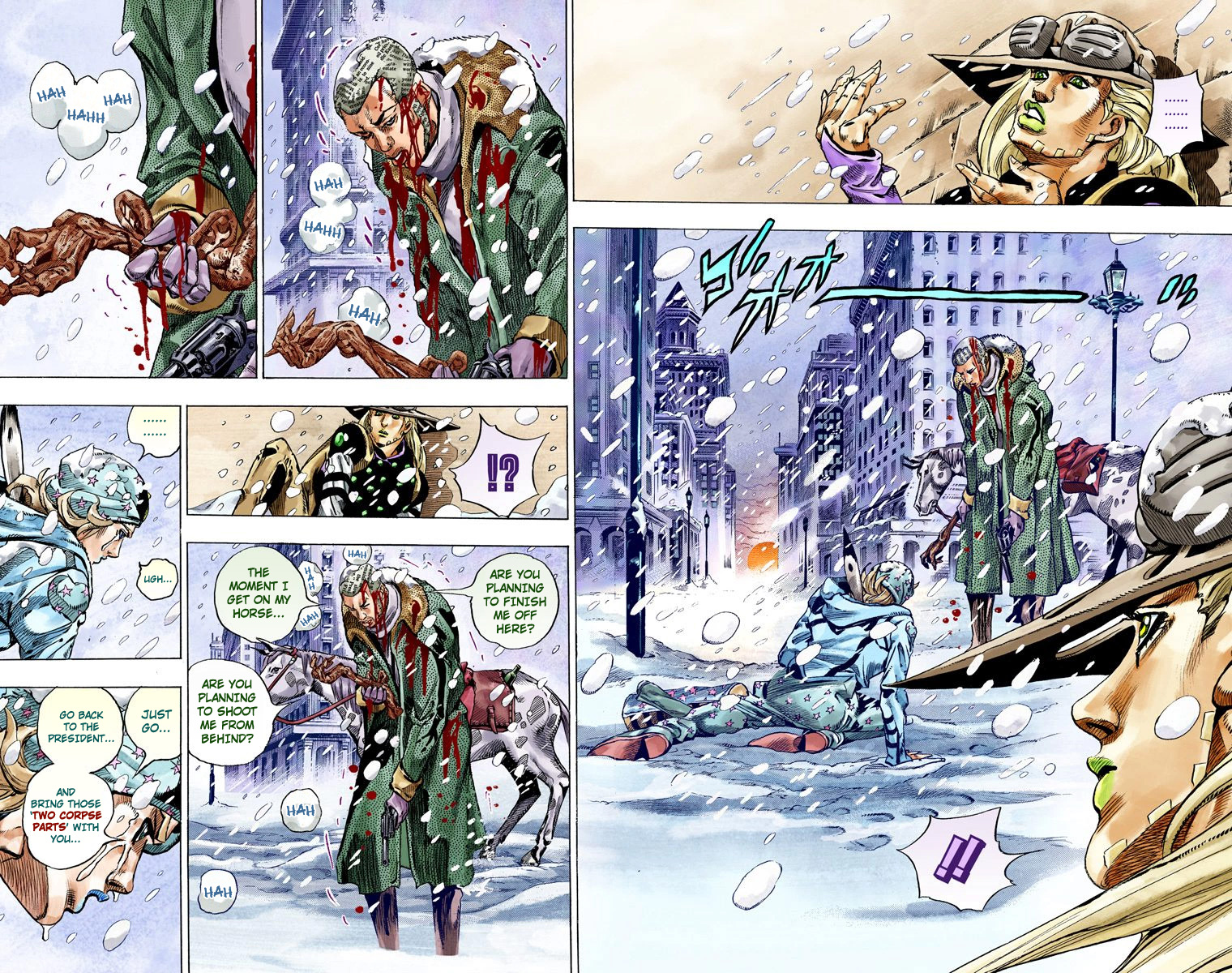 JoJo's Bizarre Adventure Steel Ball Run Colored Manga