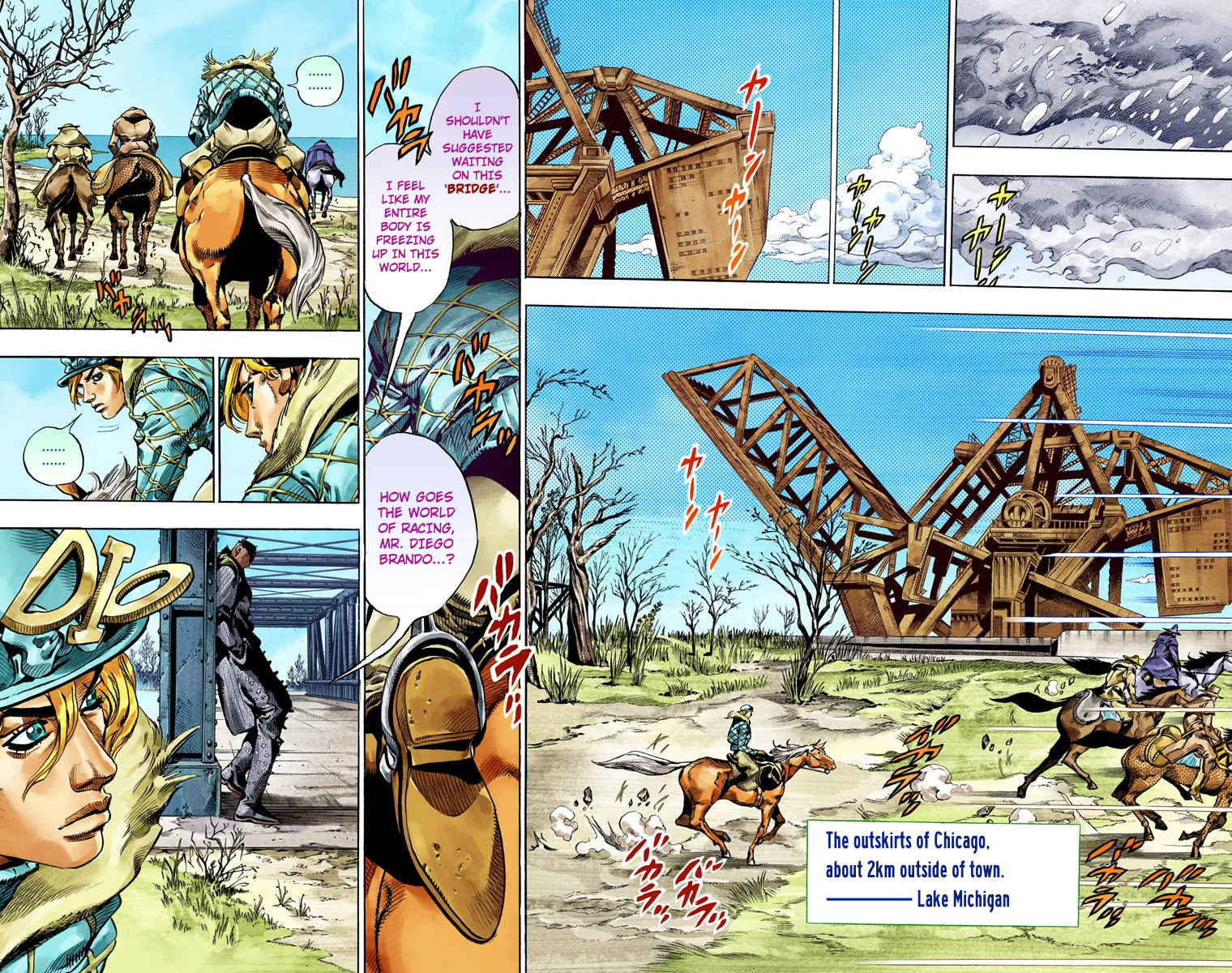 JoJo's Bizarre Adventure Steel Ball Run Colored Manga