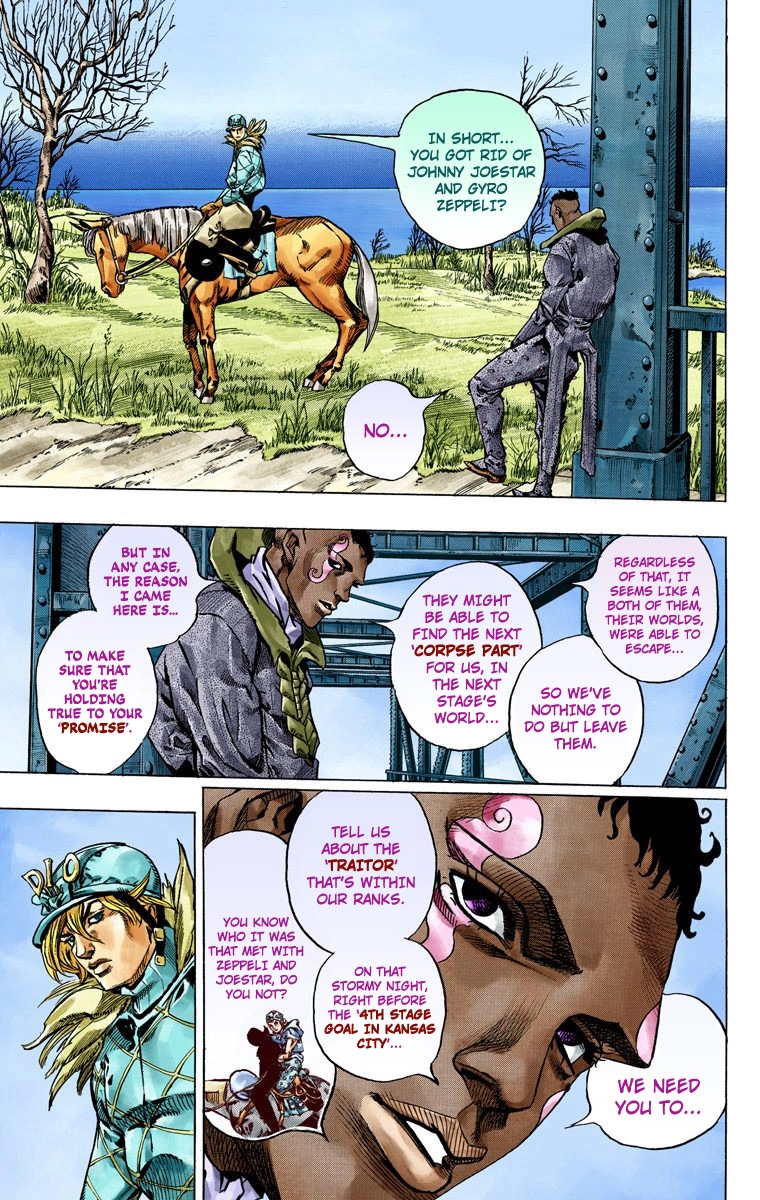 JoJo's Bizarre Adventure Steel Ball Run Colored Manga