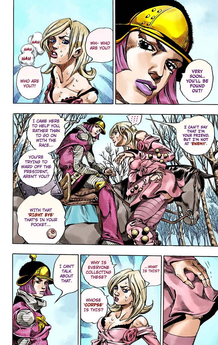 JoJo's Bizarre Adventure Steel Ball Run Colored Manga