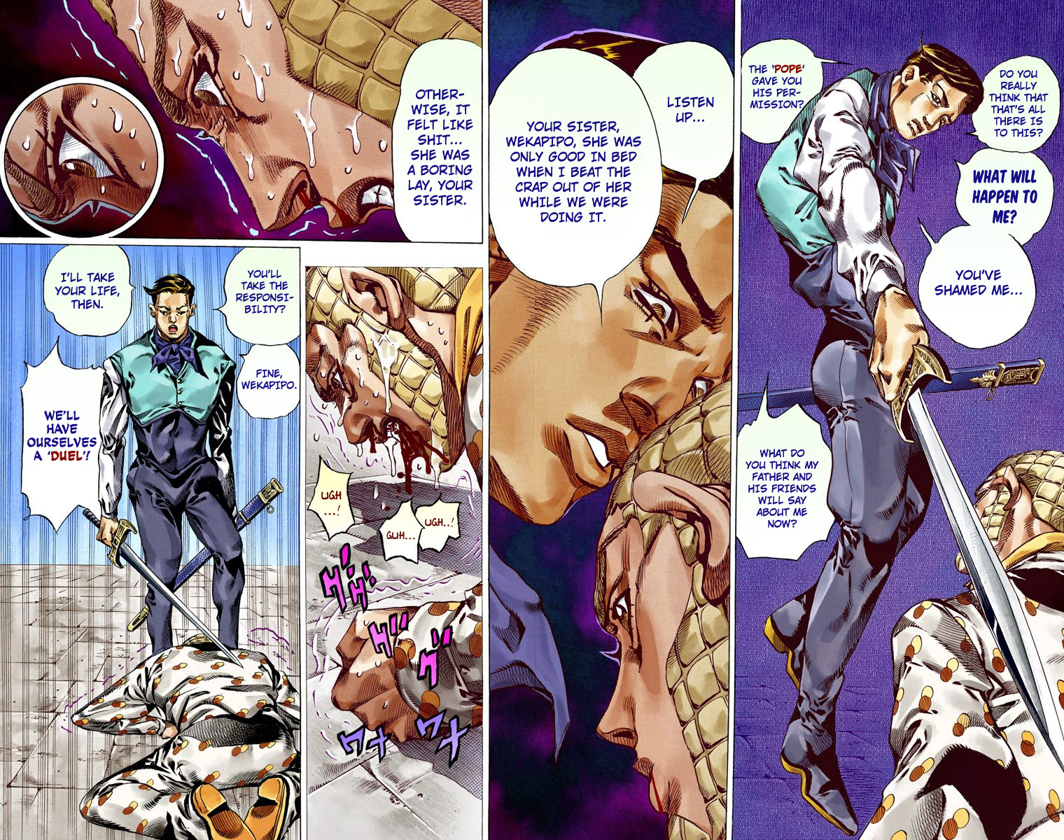JoJo's Bizarre Adventure Steel Ball Run Colored Manga