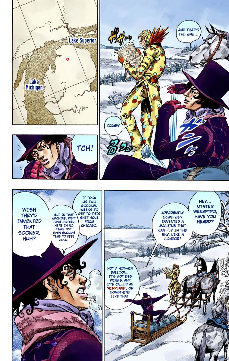 JoJo's Bizarre Adventure Steel Ball Run Colored Manga