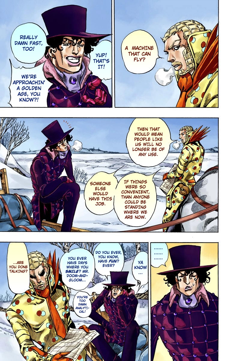 JoJo's Bizarre Adventure Steel Ball Run Colored Manga