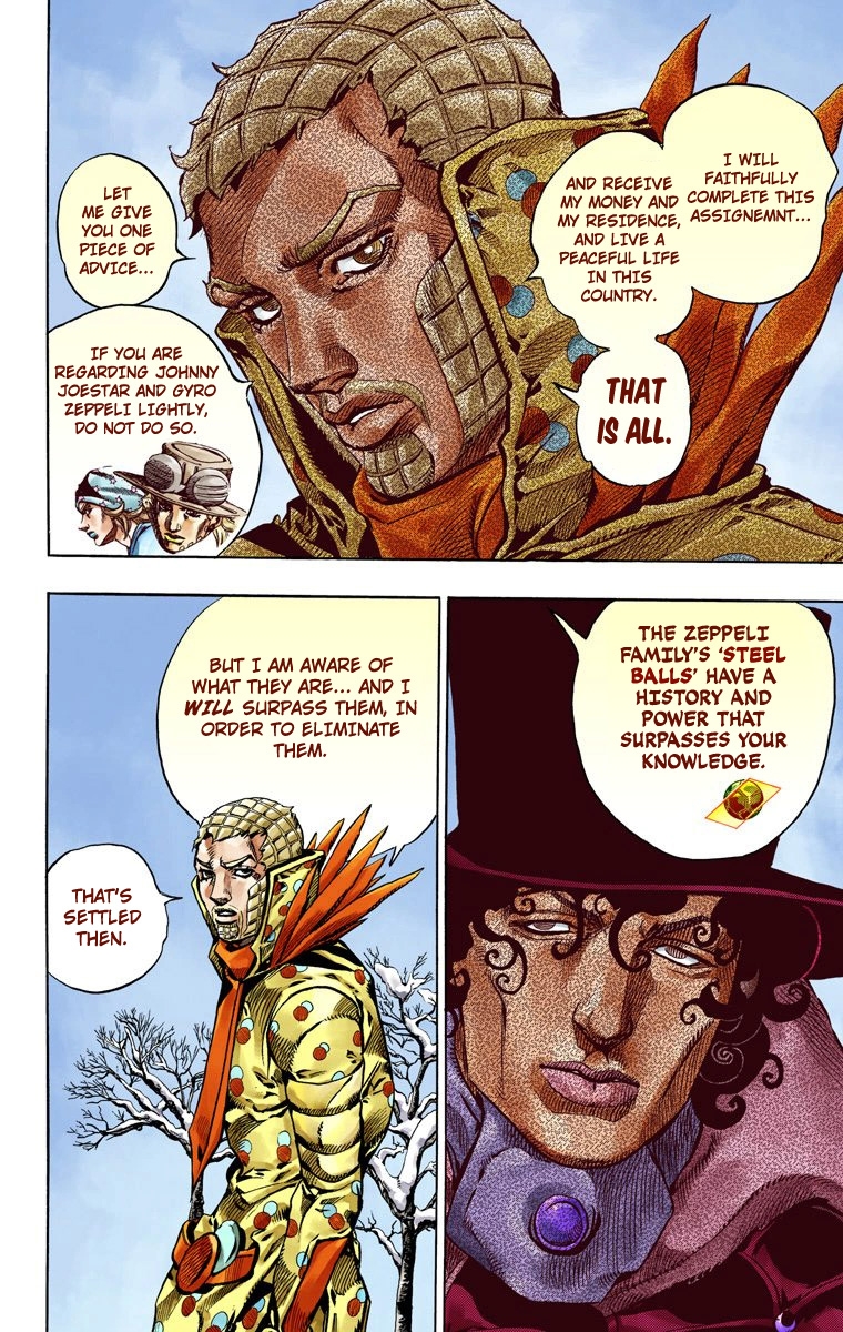 JoJo's Bizarre Adventure Steel Ball Run Colored Manga