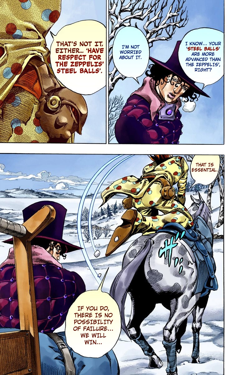 JoJo's Bizarre Adventure Steel Ball Run Colored Manga