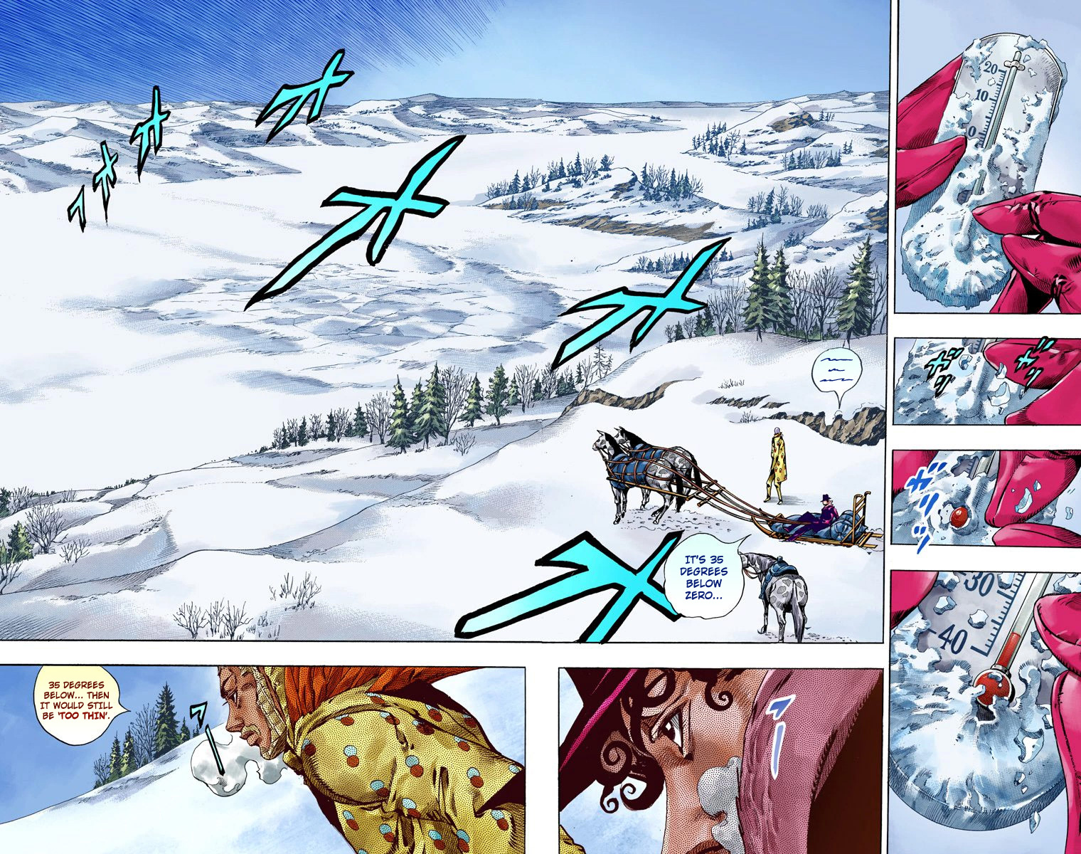JoJo's Bizarre Adventure Steel Ball Run Colored Manga