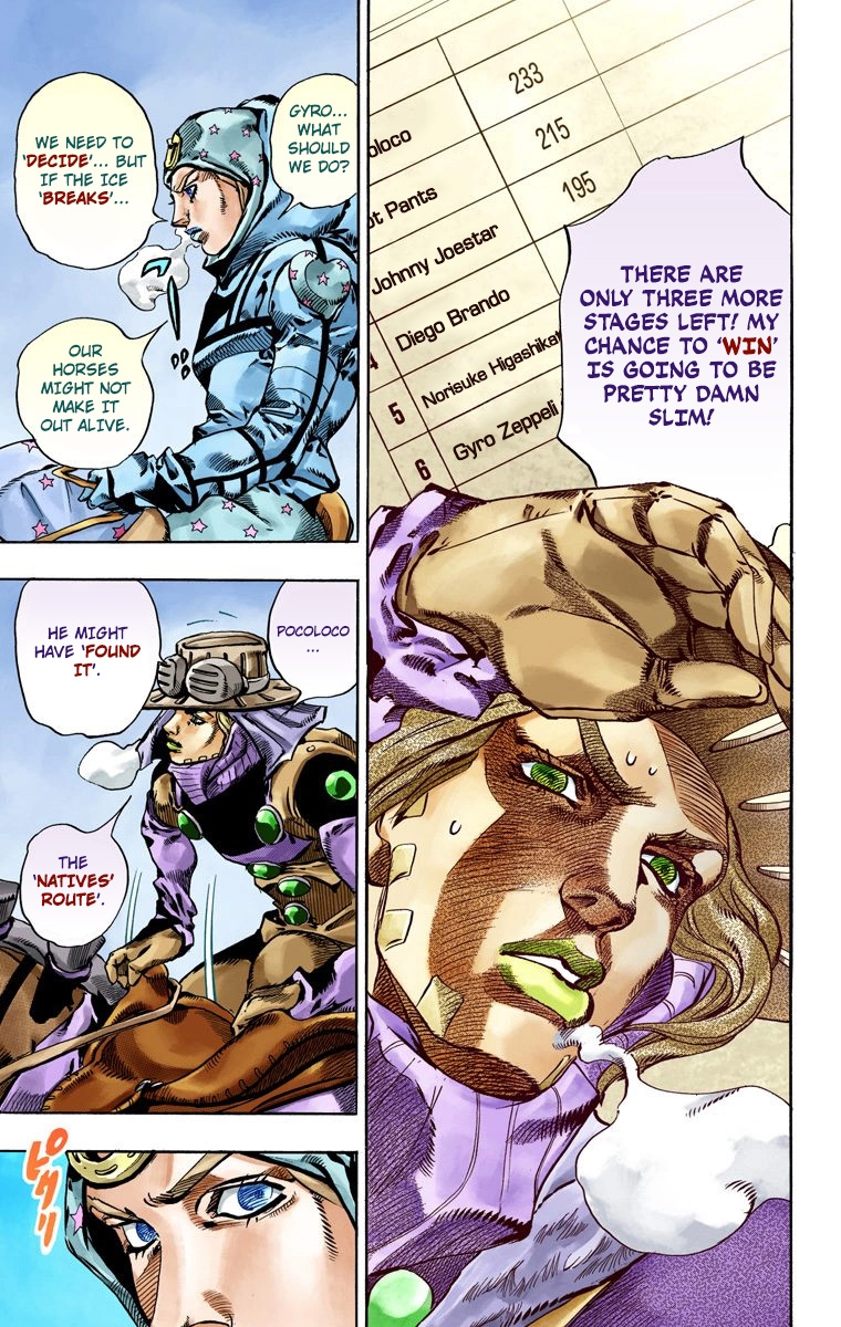 JoJo's Bizarre Adventure Steel Ball Run Colored Manga