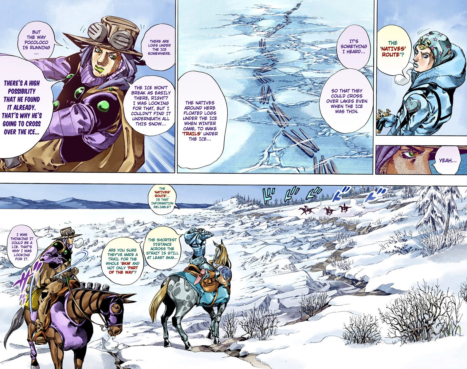JoJo's Bizarre Adventure Steel Ball Run Colored Manga