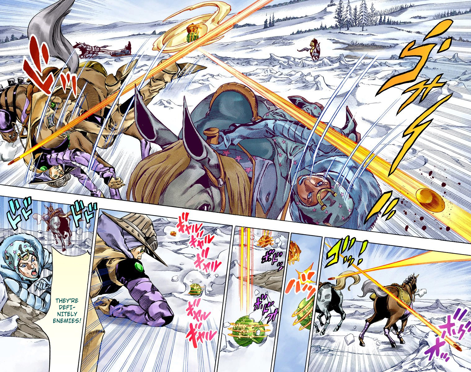 JoJo's Bizarre Adventure Steel Ball Run Colored Manga