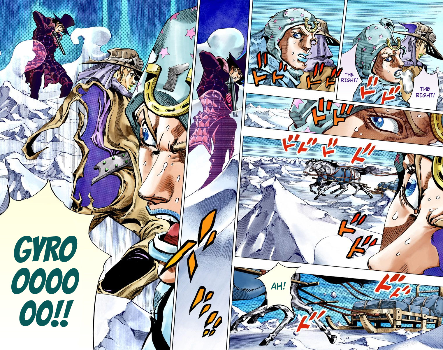 JoJo's Bizarre Adventure Steel Ball Run Colored Manga