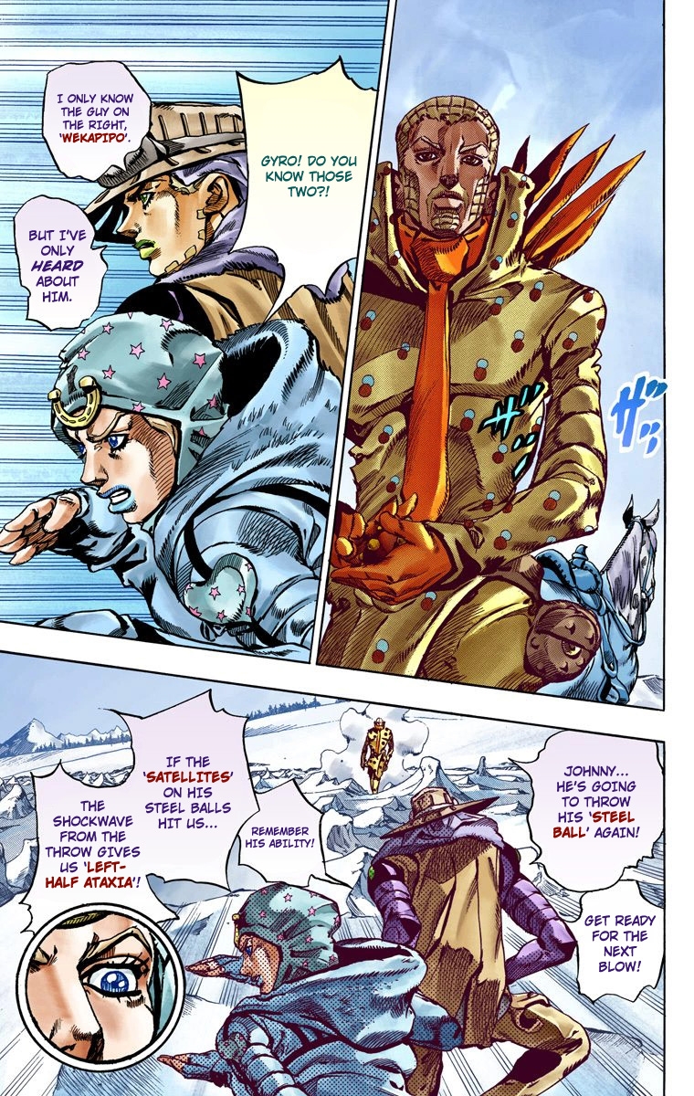 JoJo's Bizarre Adventure Steel Ball Run Colored Manga
