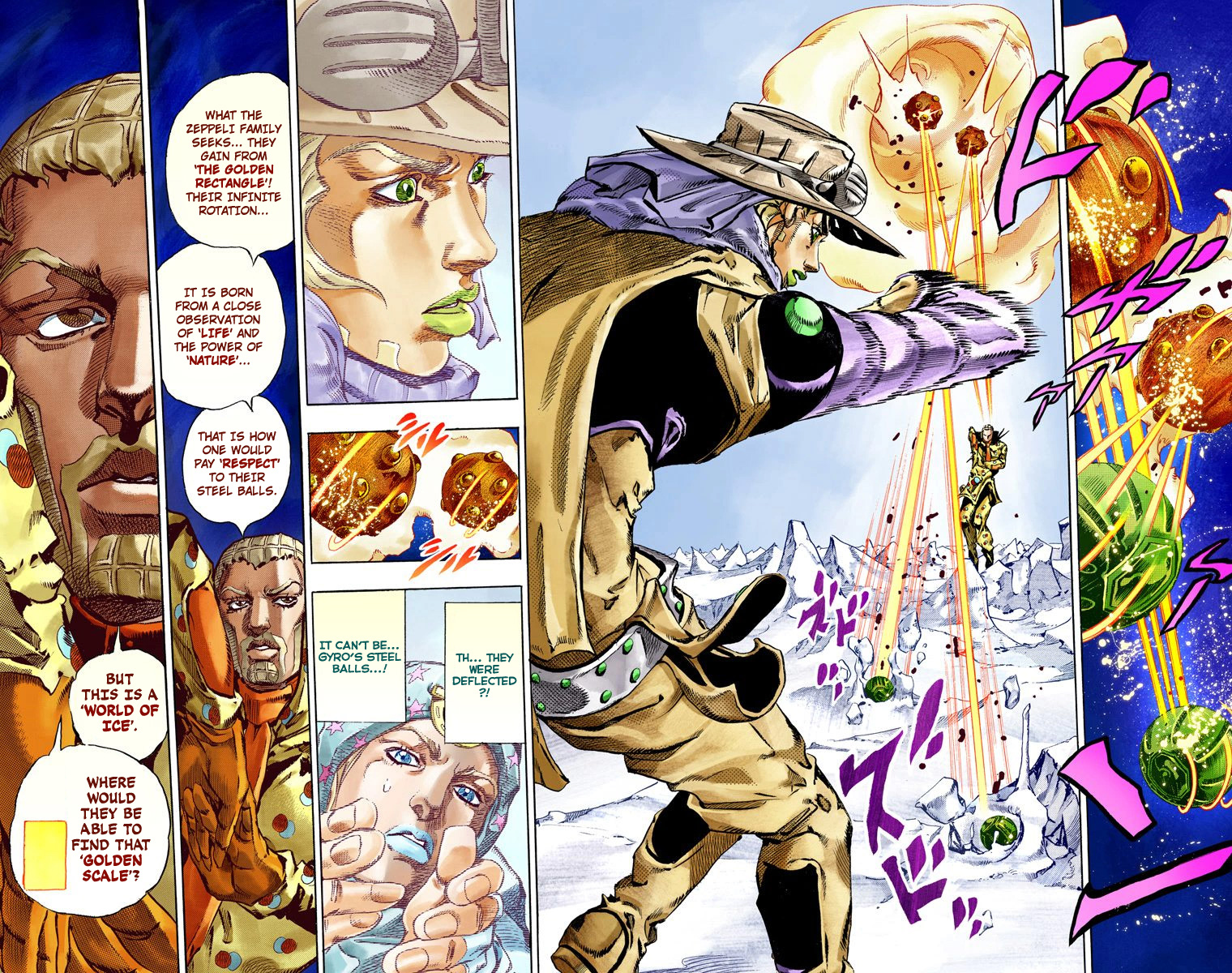 JoJo's Bizarre Adventure Steel Ball Run Colored Manga