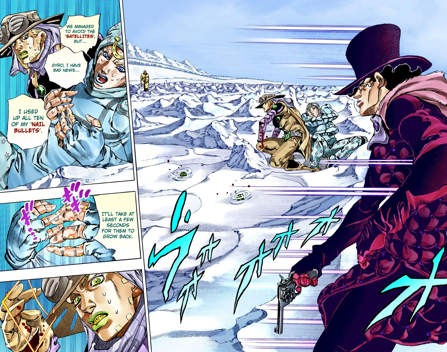 JoJo's Bizarre Adventure Steel Ball Run Colored Manga