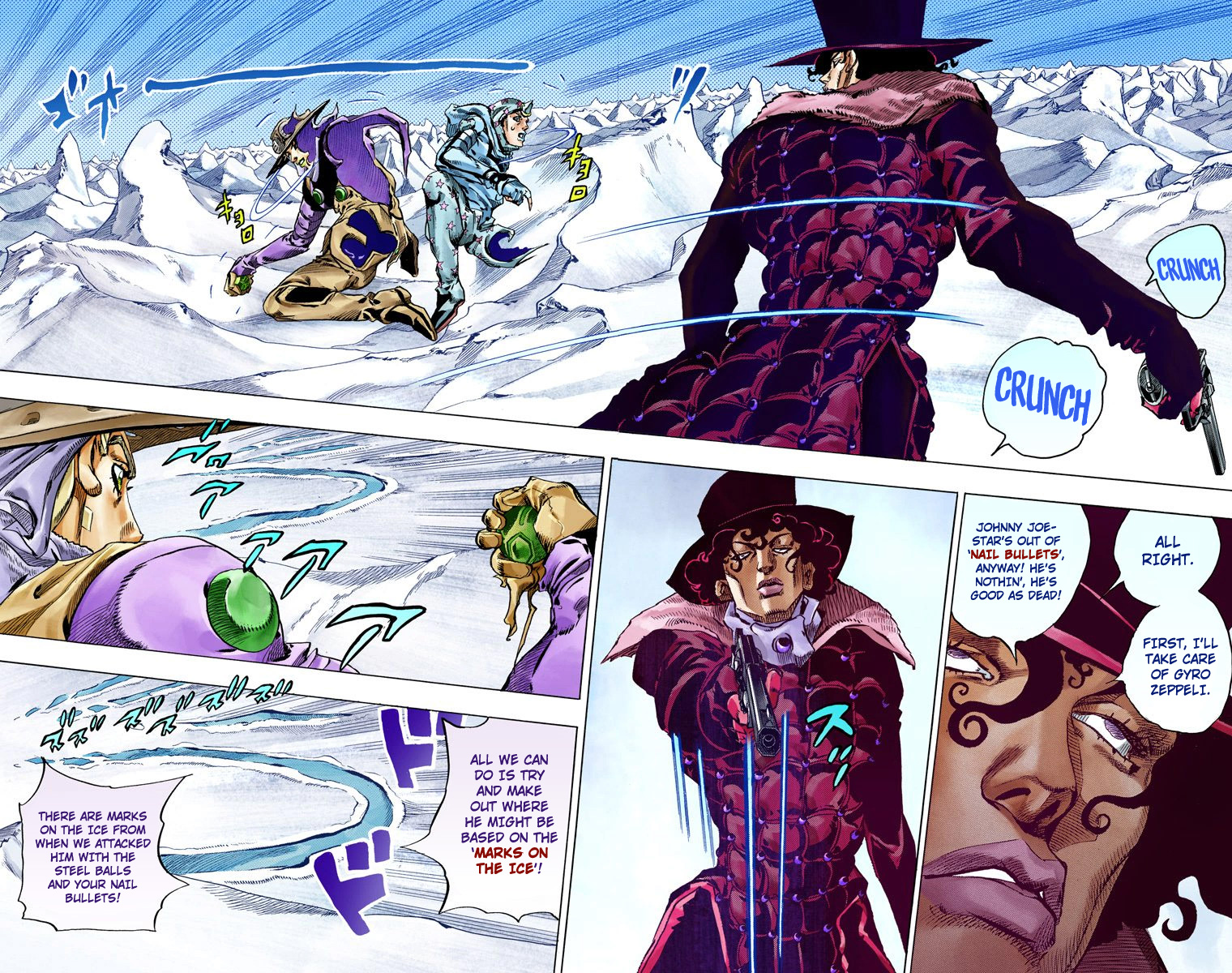 JoJo's Bizarre Adventure Steel Ball Run Colored Manga