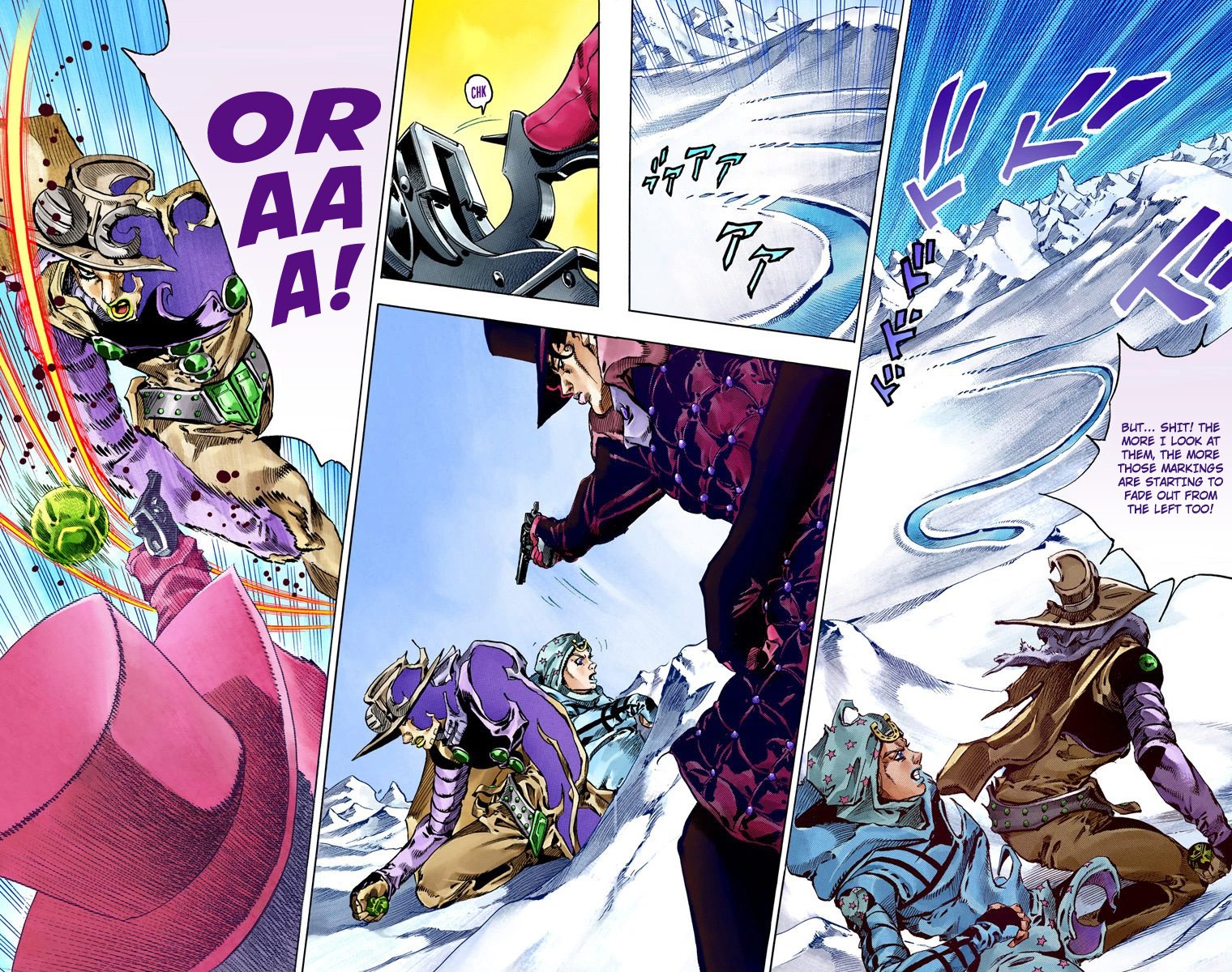 JoJo's Bizarre Adventure Steel Ball Run Colored Manga