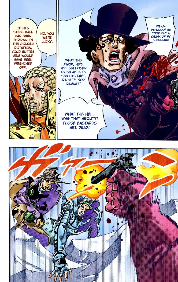 JoJo's Bizarre Adventure Steel Ball Run Colored Manga