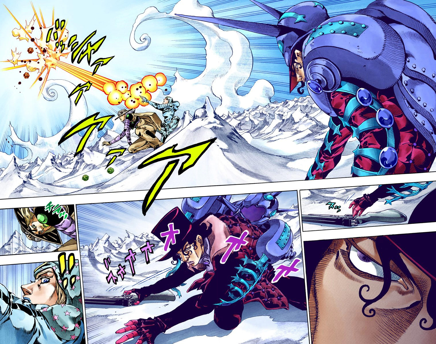 JoJo's Bizarre Adventure Steel Ball Run Colored Manga