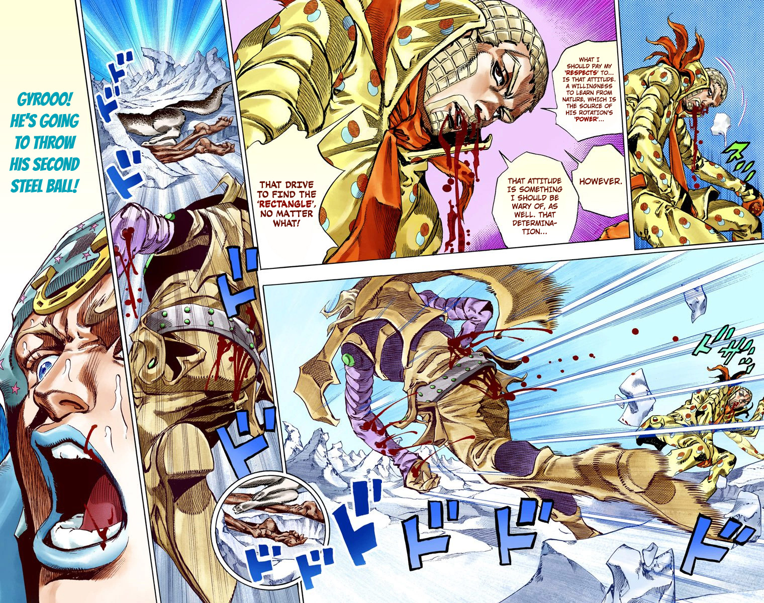 JoJo's Bizarre Adventure Steel Ball Run Colored Manga