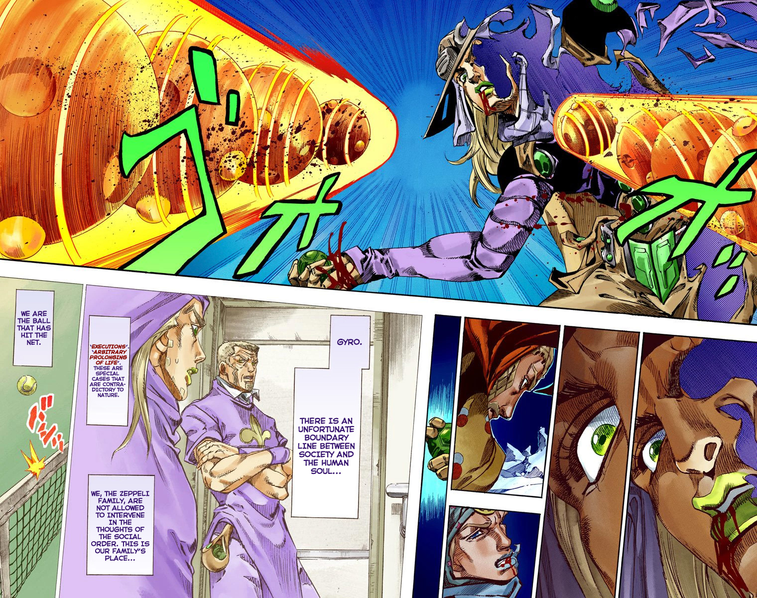 JoJo's Bizarre Adventure Steel Ball Run Colored Manga