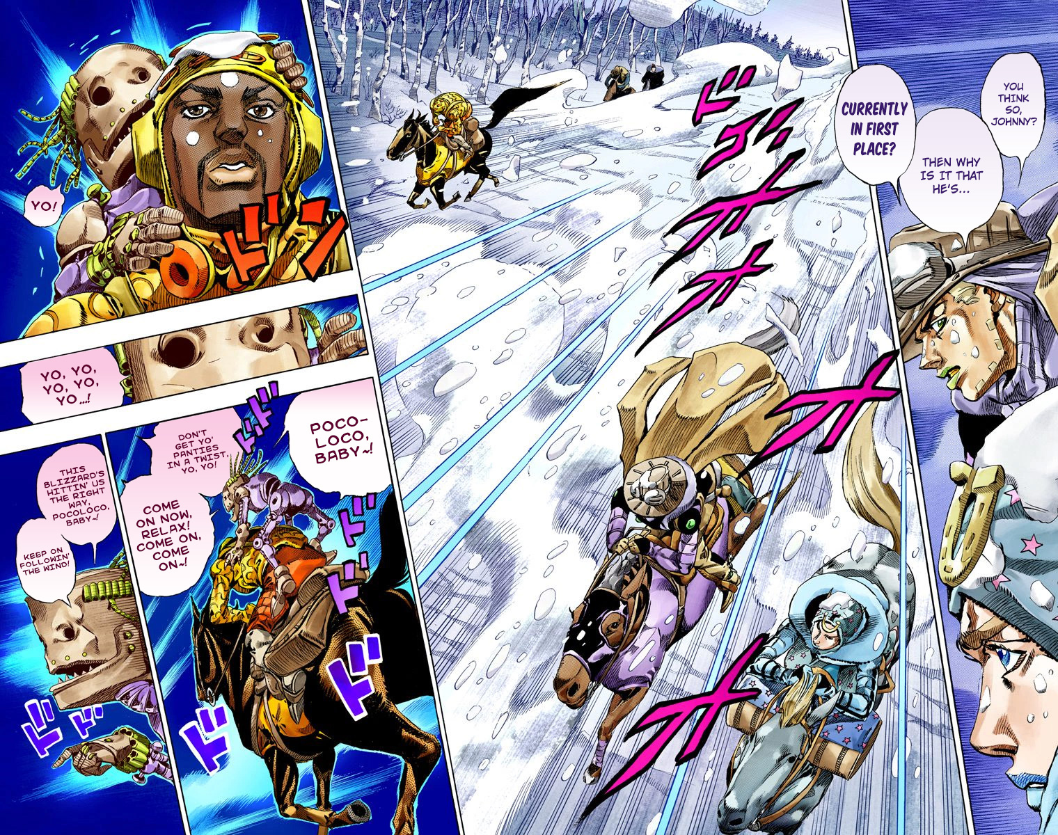 JoJo's Bizarre Adventure Steel Ball Run Colored Manga
