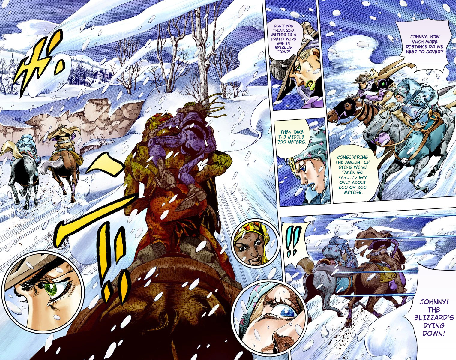 JoJo's Bizarre Adventure Steel Ball Run Colored Manga
