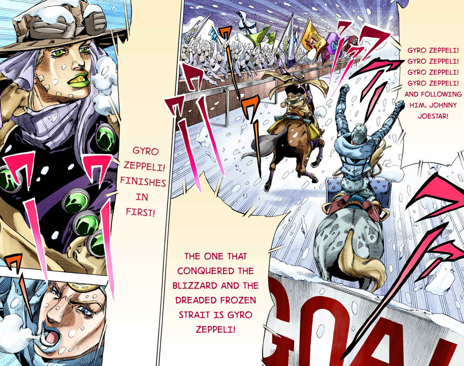 JoJo's Bizarre Adventure Steel Ball Run Colored Manga